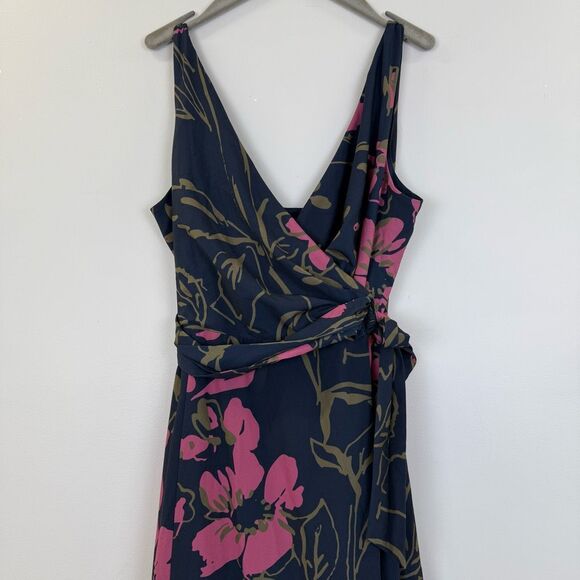 Slate & Willow Floral Wrap Gown - Picture 6 of 12